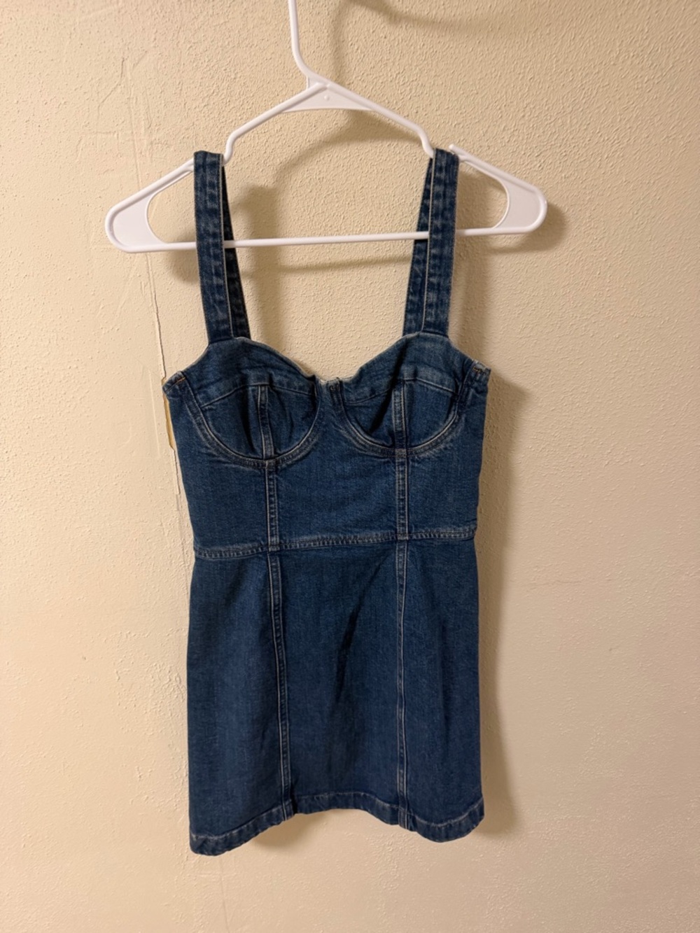 Reformation Dark Denim mini dress size 2